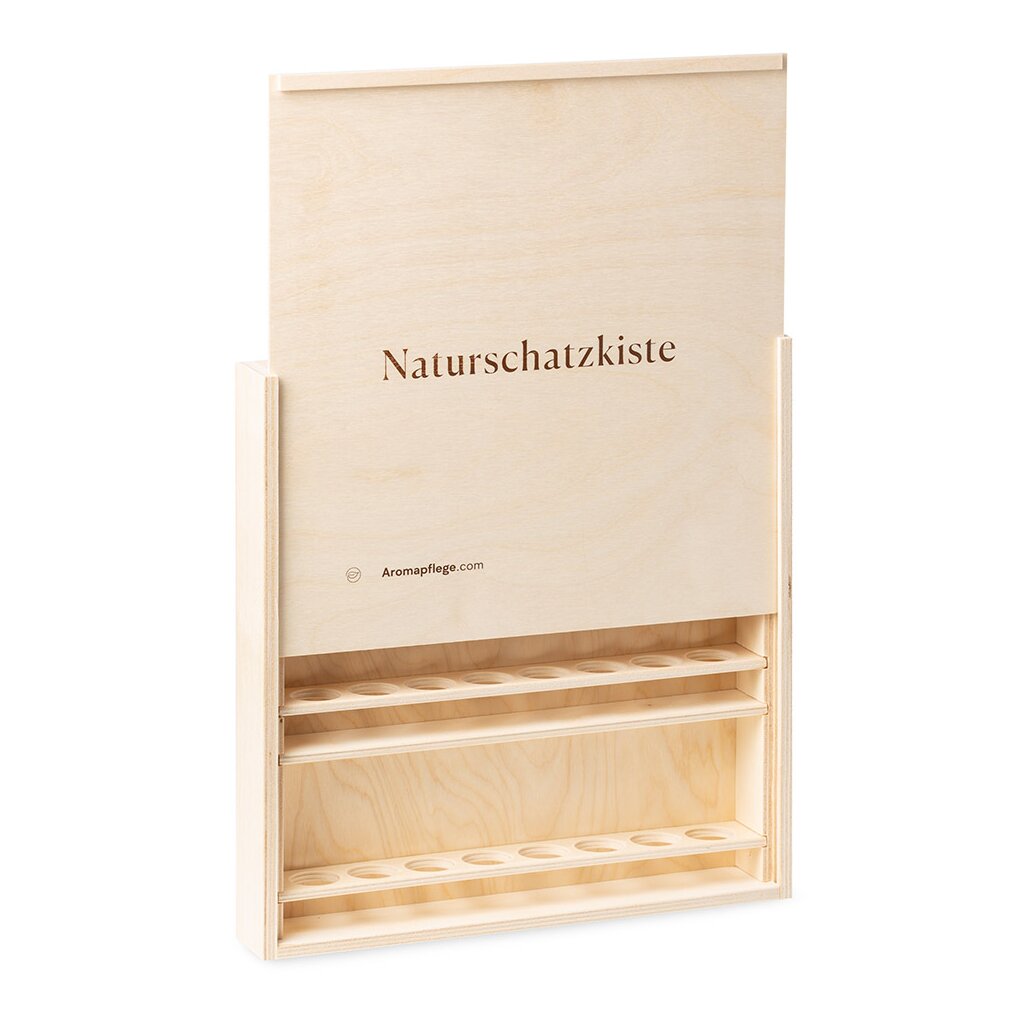 Naturschatzkiste - Aromakoffer für 24 Öle - Aromapflege.com