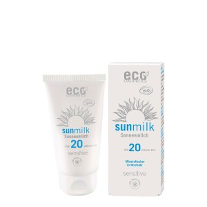 eco cosmetics Sonnenmilch sensitive LSF50 - Aromapflege.com